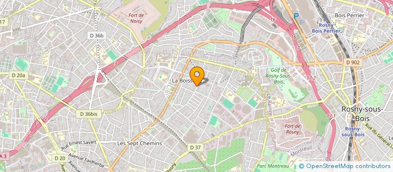 localisation de l'entreprise SCI SOUPHI à MONTREUIL