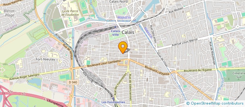 localisation de l'entreprise SCI SOUPIRANTS CENTRE  CALAIS