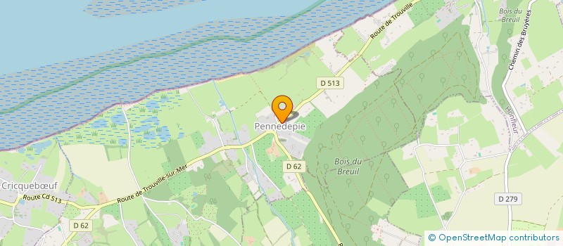 localisation de l'entreprise SCI SOUPLINE  PENNEDEPIE