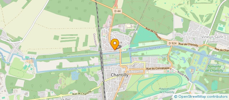 localisation de l'entreprise SCI SOURCE D'AMPHION 246  CHANTILLY