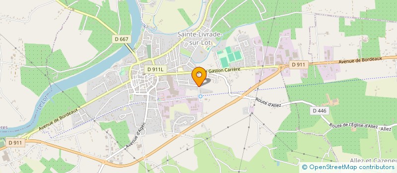 localisation de l'entreprise SCI SOURCE DE GAMOT  SAINTE-LIVRADE-SUR-LOT