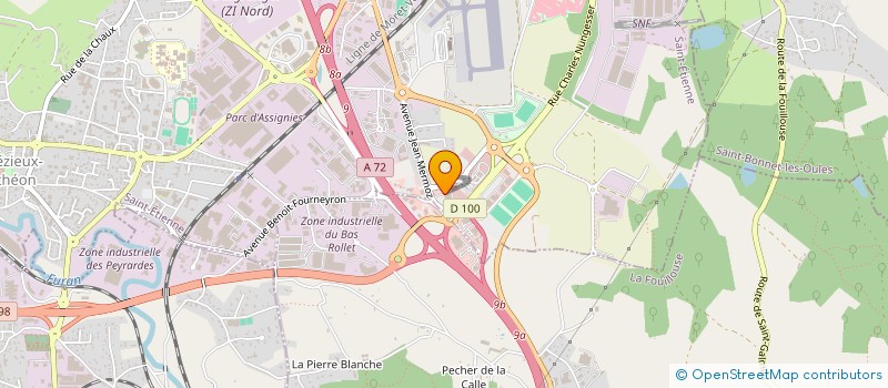 localisation de l'entreprise SCI SOURCIEU  ANDREZIEUX-BOUTHEON