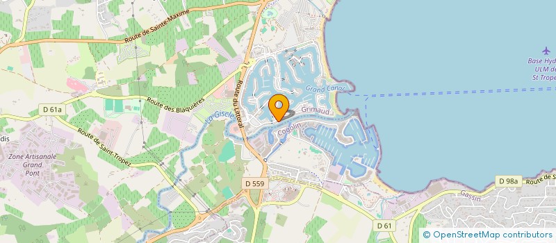 localisation de l'entreprise SCI SOURIRE à GRIMAUD