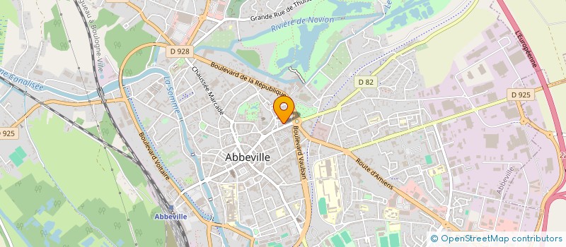 localisation de l'entreprise SCI SOURIRE à ABBEVILLE