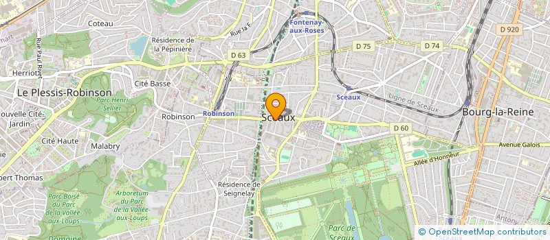 localisation de l'entreprise SCI SOURIRE DE SCEAUX à SCEAUX