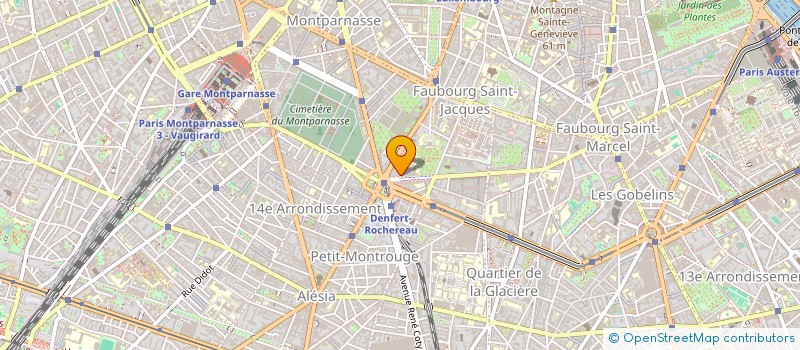 localisation de l'entreprise SCI SOURIRE DENFERT  PARIS