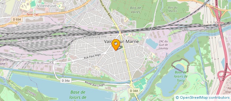 localisation de l'entreprise SCI SOURIRE DU CHATEAU  VAIRES-SUR-MARNE