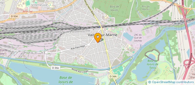 localisation de l'entreprise SCI SOURIRE DU PRINTEMPS  VAIRES-SUR-MARNE