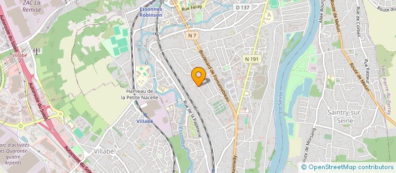 localisation de l'entreprise SCI SOURIRE INVEST  CORBEIL-ESSONNES