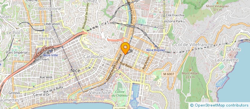 localisation de l'entreprise SCI SOUS L'OLIVIER à NICE