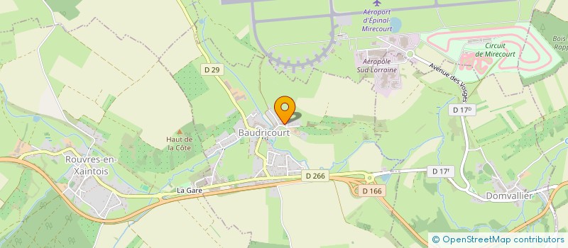 localisation de l'entreprise SCI SOUS LA COTE  BAUDRICOURT