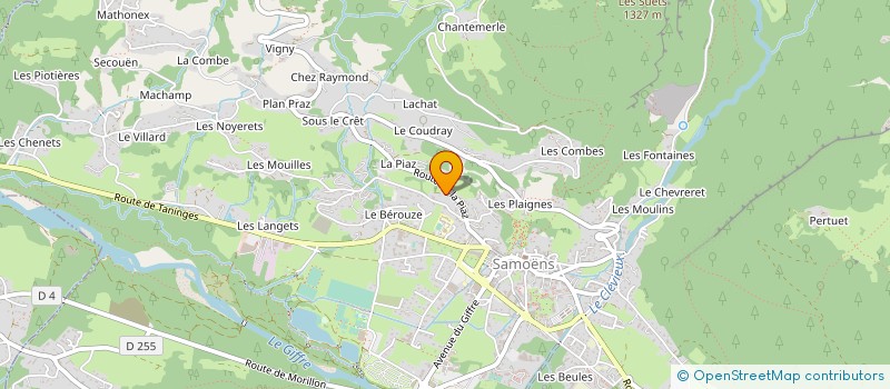 localisation de l'entreprise SCI SOUS LACHAT à SAMOENS