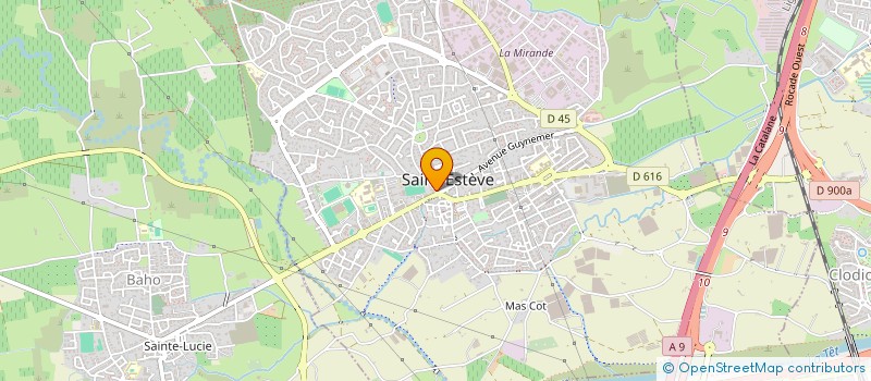 localisation de l'entreprise SCI SOUS LE SOLEIL  ST ESTEVE