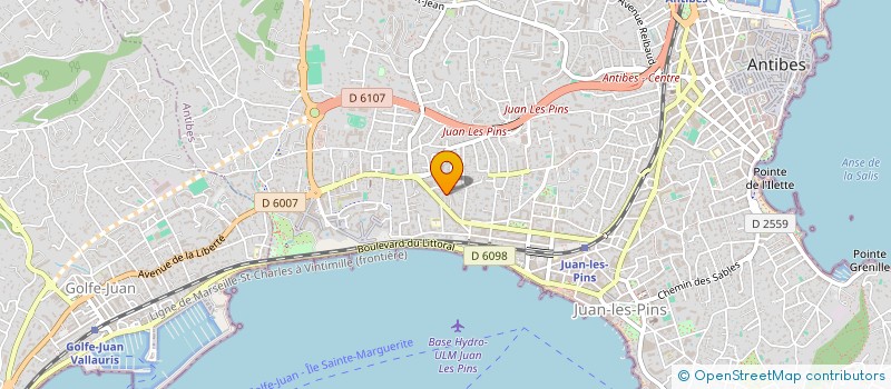 localisation de l'entreprise SCI SOUS LE SOLEIL  ANTIBES