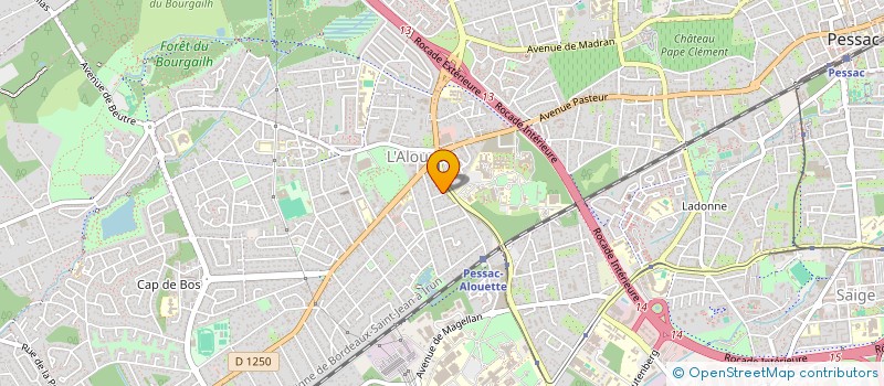 localisation de l'entreprise SCI SOUS LE VENT  PESSAC