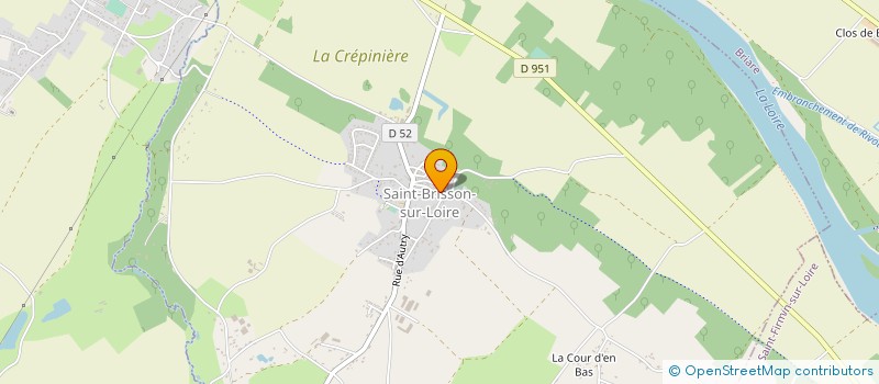 localisation de l'entreprise SCI SOUS LE VENT à SAINT-BRISSON-SUR-LOIRE