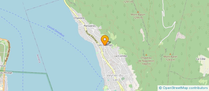 localisation de l'entreprise SCI SOUS LES CHAMPS  VEYRIER-DU-LAC