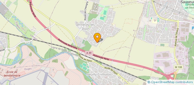 localisation de l'entreprise SCI SOUS LES FRETES  SENNECEY-LES-DIJON