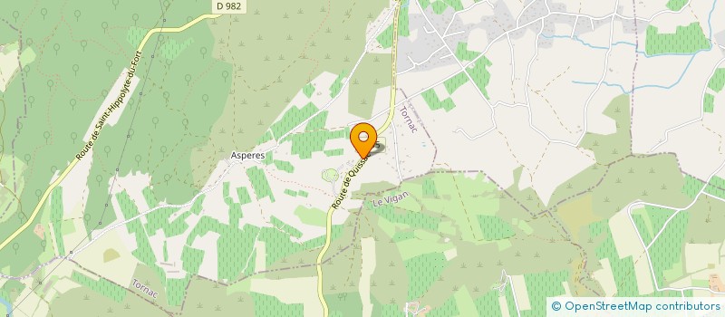 localisation de l'entreprise SCI SOUS LES OLIVIERS - TORNAC  TORNAC