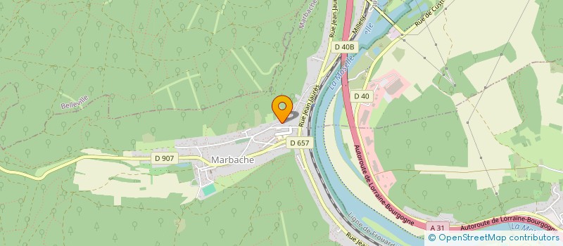 localisation de l'entreprise SCI SOUS LES ROCHES  MARBACHE