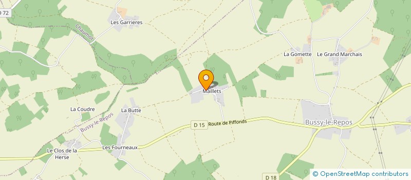 localisation de l'entreprise SCI SOUS LES TILLEULS  BUSSY LE REPOS