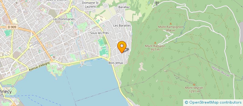 localisation de l'entreprise SCI SOUS UN PARASOL JAUNE à ANNECY