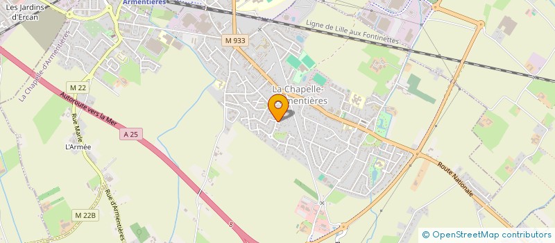 localisation de l'entreprise SCI SOUSA SENECAUT  LA CHAPELLE-D'ARMENTIERES