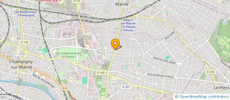 localisation de l'entreprise SCI SOUSSE à CHAMPIGNY-SUR-MARNE