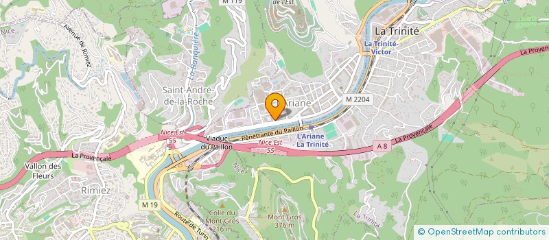 localisation de l'entreprise SCI SOUSSI à NICE