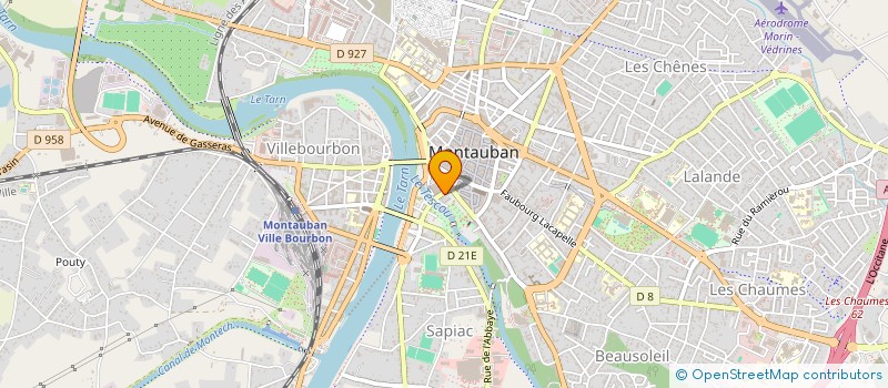 localisation de l'entreprise SCI SOUSTRAS  MONTAUBAN