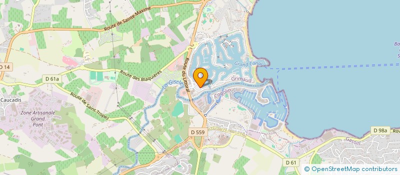 localisation de l'entreprise SCI SOUTHPORT à GRIMAUD