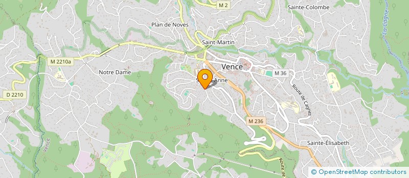 localisation de l'entreprise SCI SOUTY  VENCE