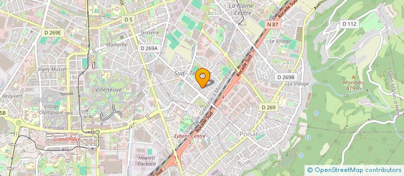 localisation de l'entreprise SCI SOUVENIR DU HALAGE  SAINT-MARTIN-D'HERES