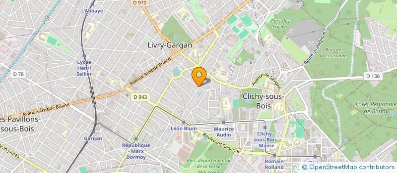 localisation de l'entreprise SCI SOUVESTRE à LIVRY-GARGAN