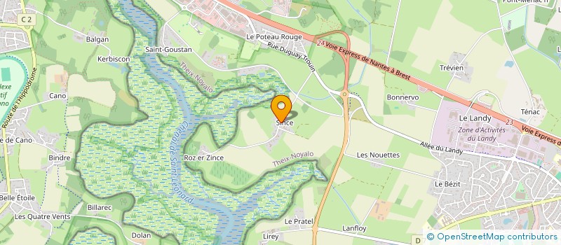 localisation de l'entreprise SCI SOVAL  THEIX-NOYALO