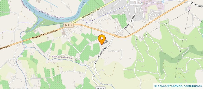 localisation de l'entreprise SCI SOVAMA  SAINTE LIVRADE SUR LOT