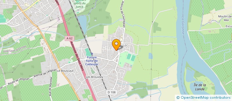 localisation de l'entreprise SCI SOVAST  CADAUJAC