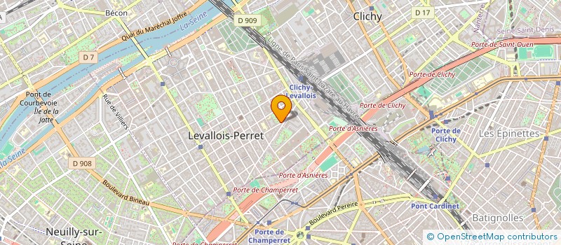 localisation de l'entreprise SCI SOVENIBE à LEVALLOIS-PERRET