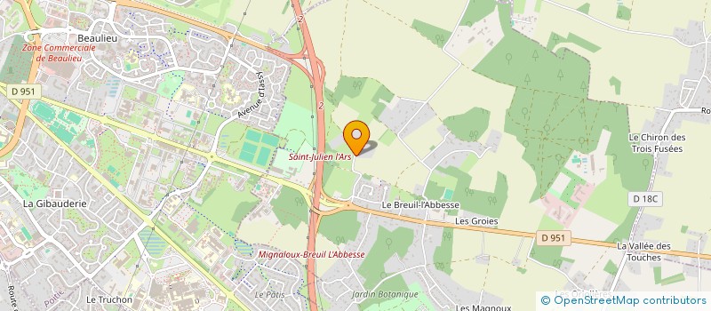 localisation de l'entreprise SCI SOVEPAC  MIGNALOUX-BEAUVOIR