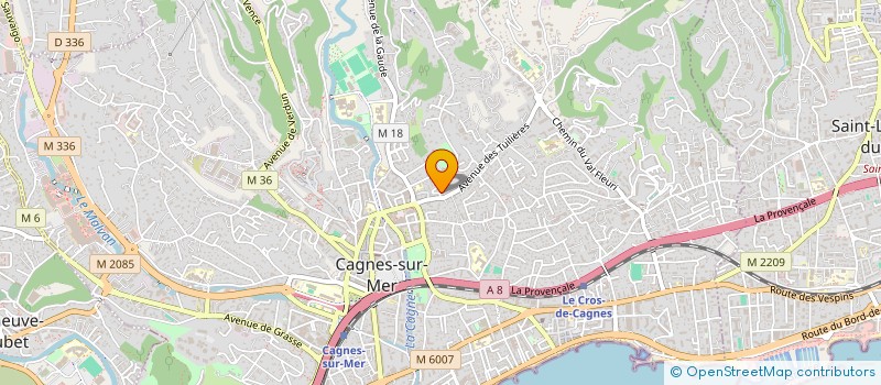 localisation de l'entreprise SCI SOVER à CAGNES-SUR-MER