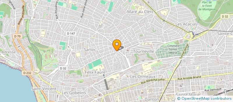 localisation de l'entreprise SCI SOVERAC à LE HAVRE