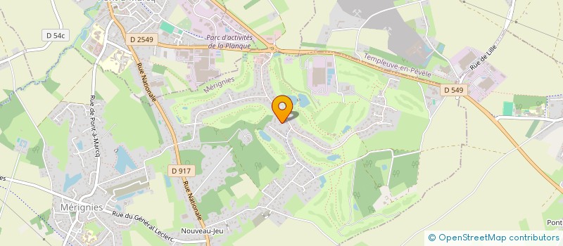 localisation de l'entreprise SCI SOXALMA à MERIGNIES