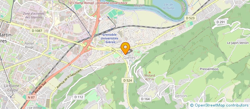 localisation de l'entreprise SCI SOYAN  GIERES