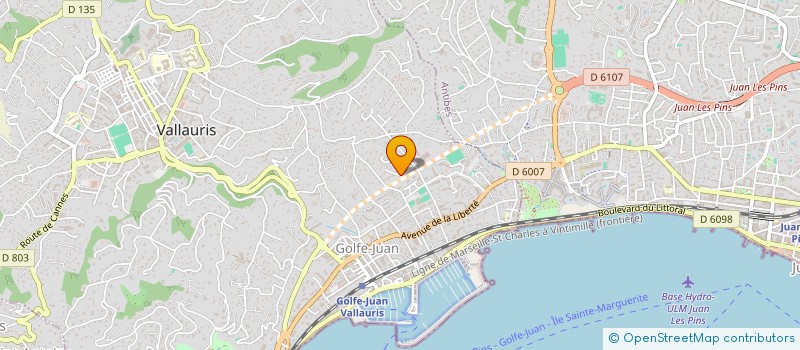 localisation de l'entreprise SCI SOYAN à VALLAURIS