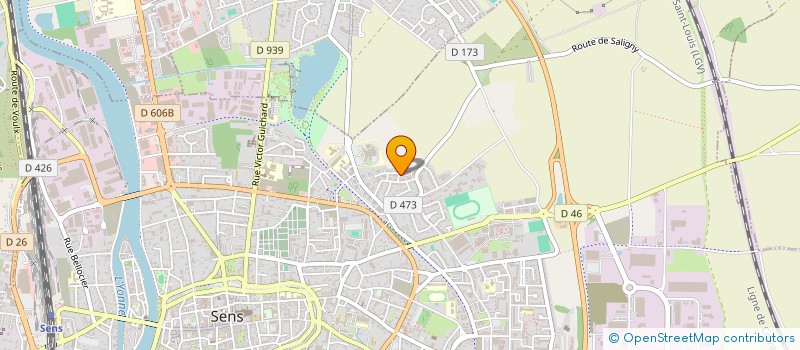 localisation de l'entreprise SCI SOYER  SENS