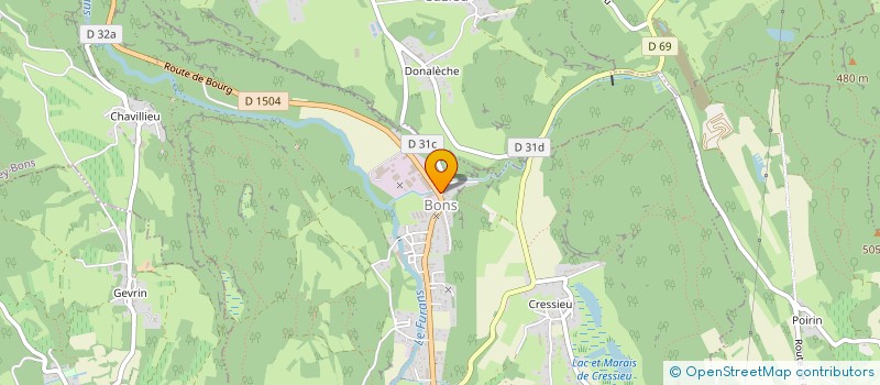 localisation de l'entreprise SCI SOYOSO à CHAZEY-BONS