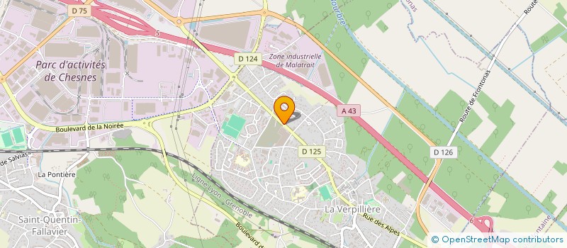 localisation de l'entreprise SCI SOZERI  LA VERPILLIERE