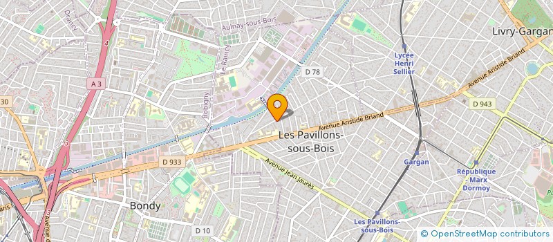 localisation de l'entreprise SCI SOZI à LES PAVILLONS-SOUS-BOIS