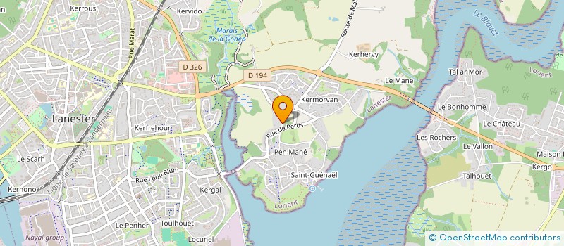 localisation de l'entreprise SCI SP  LANESTER