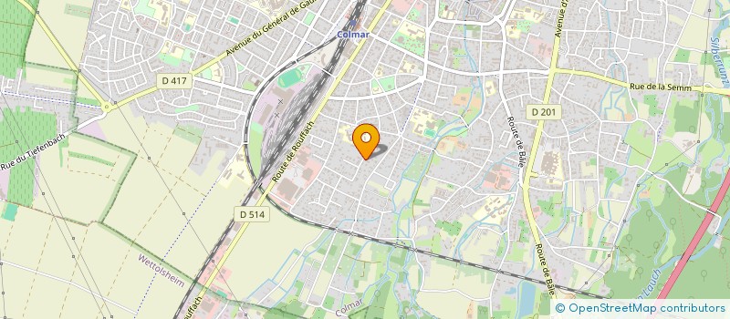 localisation de l'entreprise SCI SP  COLMAR